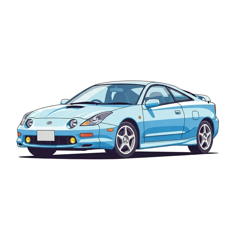 Cartoon Style 7th Gen Toyota Celica T230