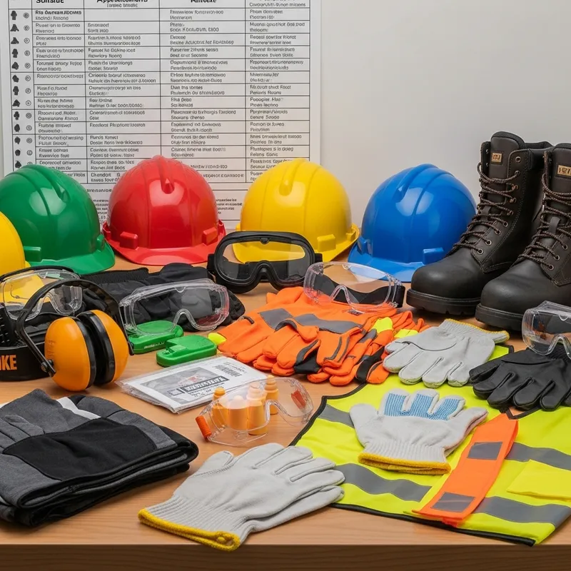 Safety Gear Chart: Industrial Hard Hats, Gloves, Vests & More
