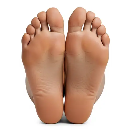 Photo-Realistic Medium Brown Female Feet |  Soles & Toes