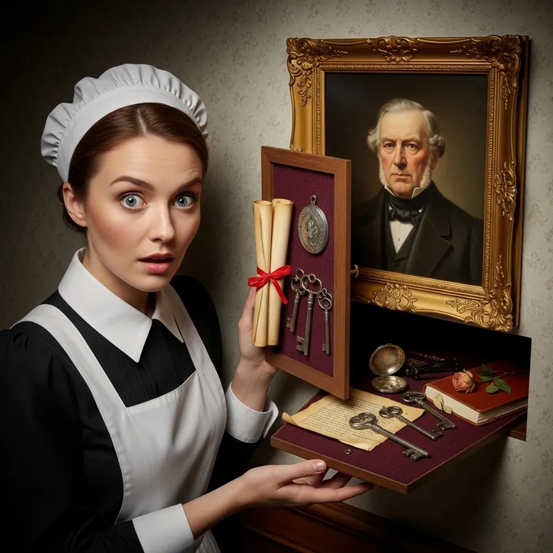 Maid's Surprise at Hidden Compartment Discovery