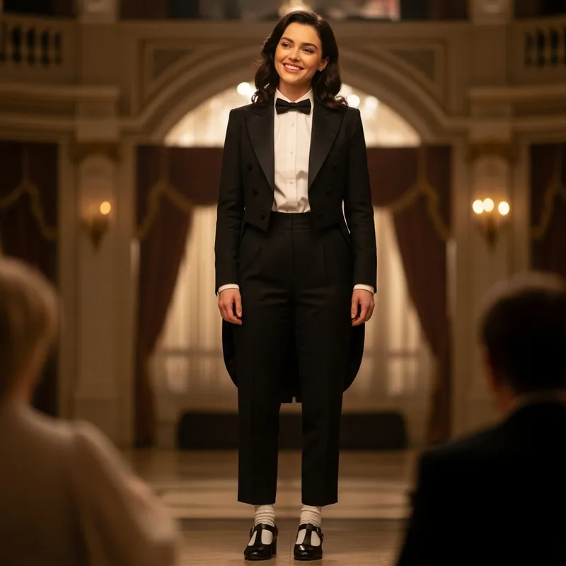 Hailee Steinfeld Inspired Tuxedo & Mary Jane Shoes Look