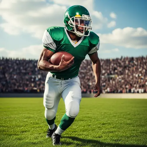 Dynamic Football Player in Action