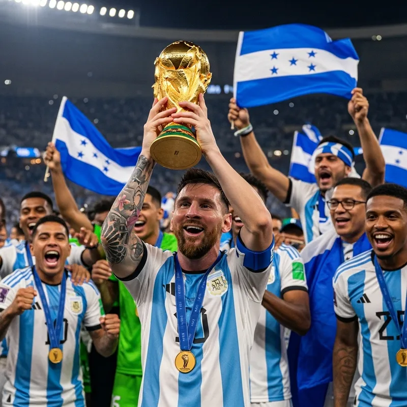 Honduran FIFA World Cup Champion: Celebrating Victory Like Messi