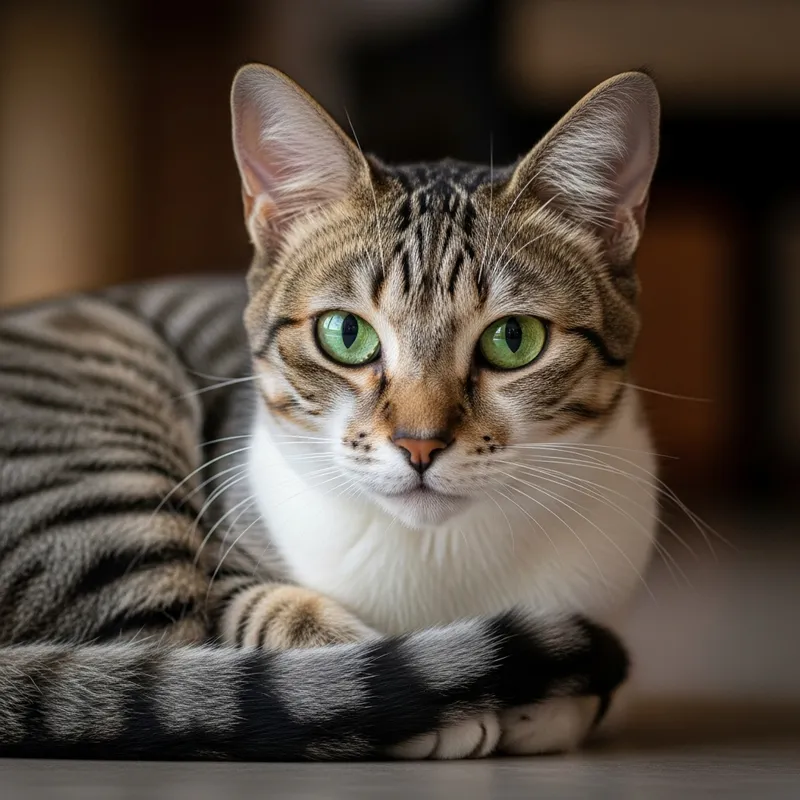 Unique Cat with Striking Markings