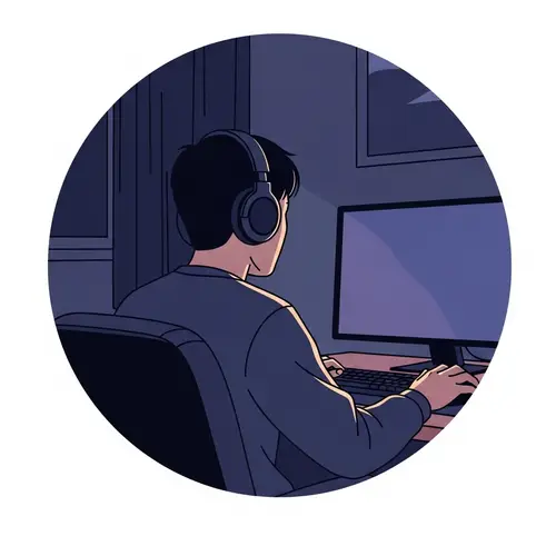 Minimalist Round Logo for Gaming Stream Channel