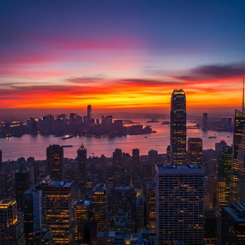 Stunning Cityscape: Abstract Twilight Views