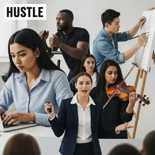 Diverse Individuals Hustling in Intense Activities | Website