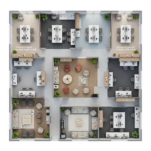 Contemporary Office Design for Wedding Event Management Startup