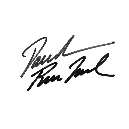 Authentic Black & White Autograph Art