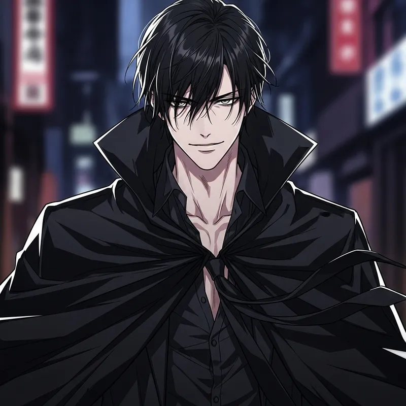 Anime-Inspired Private Investigator Character