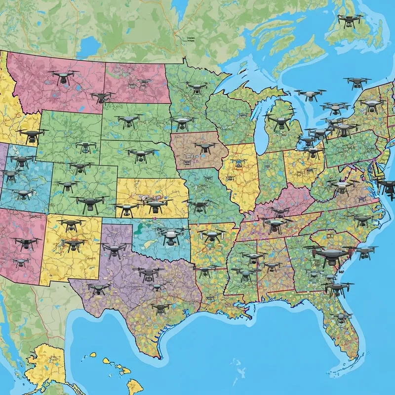 DJI Drone Map of the USA: Explore Icon Locations