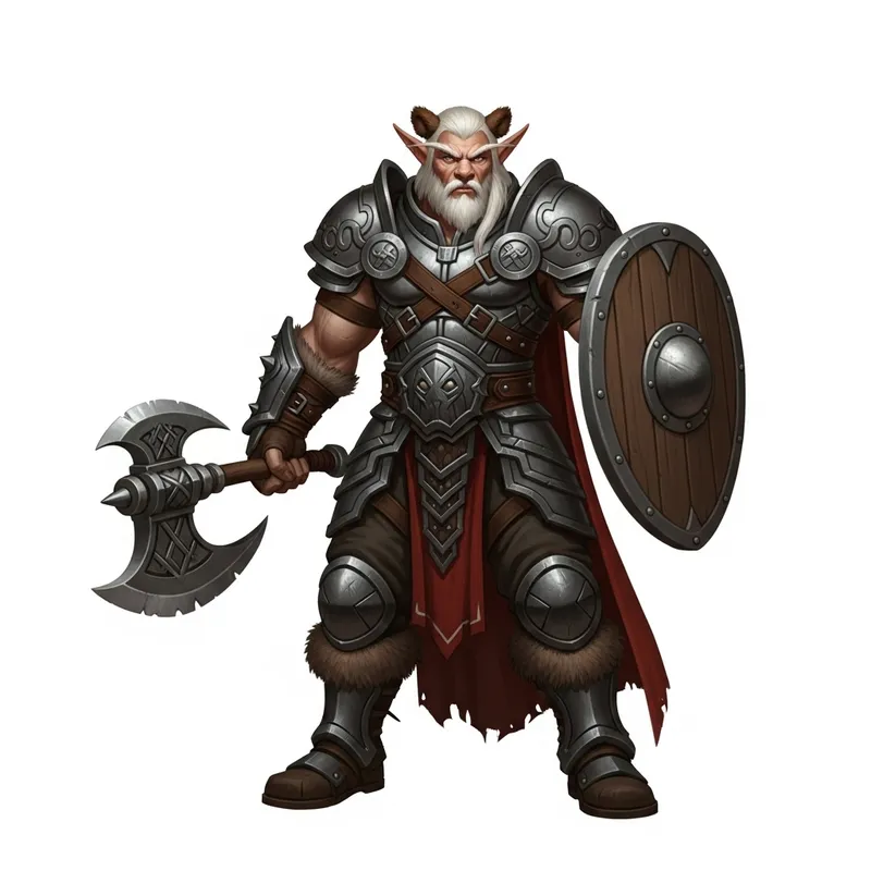 Pumped Up Barbarian with Bear Ears | Fantasy World