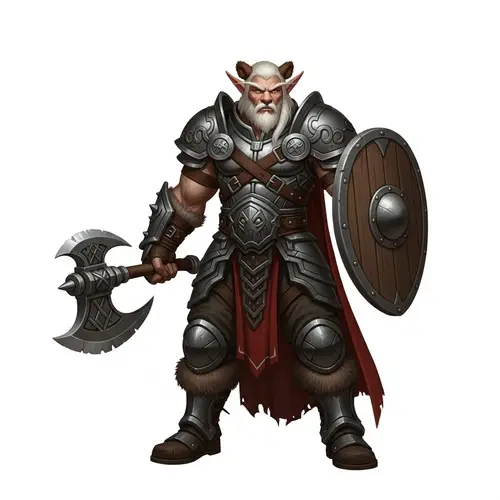 Mighty Elf Warrior with Bear-like Ears | Fantasy World