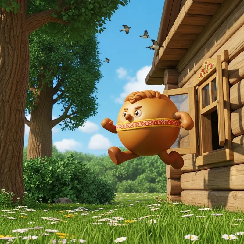 Action-Packed Kolobok Escape from Countryside House