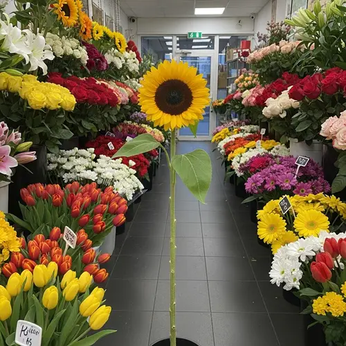 Animated Sunflower Stands Out Among Flowers | Florist's Delight