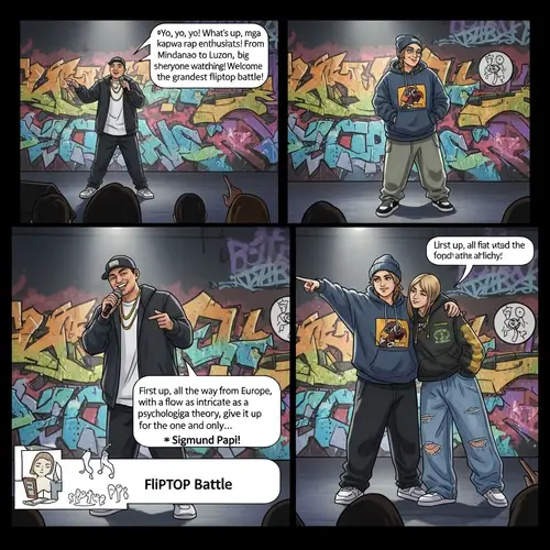Girl FlipTop Battle: Freudian vs Jungian in Graffiti Venue
