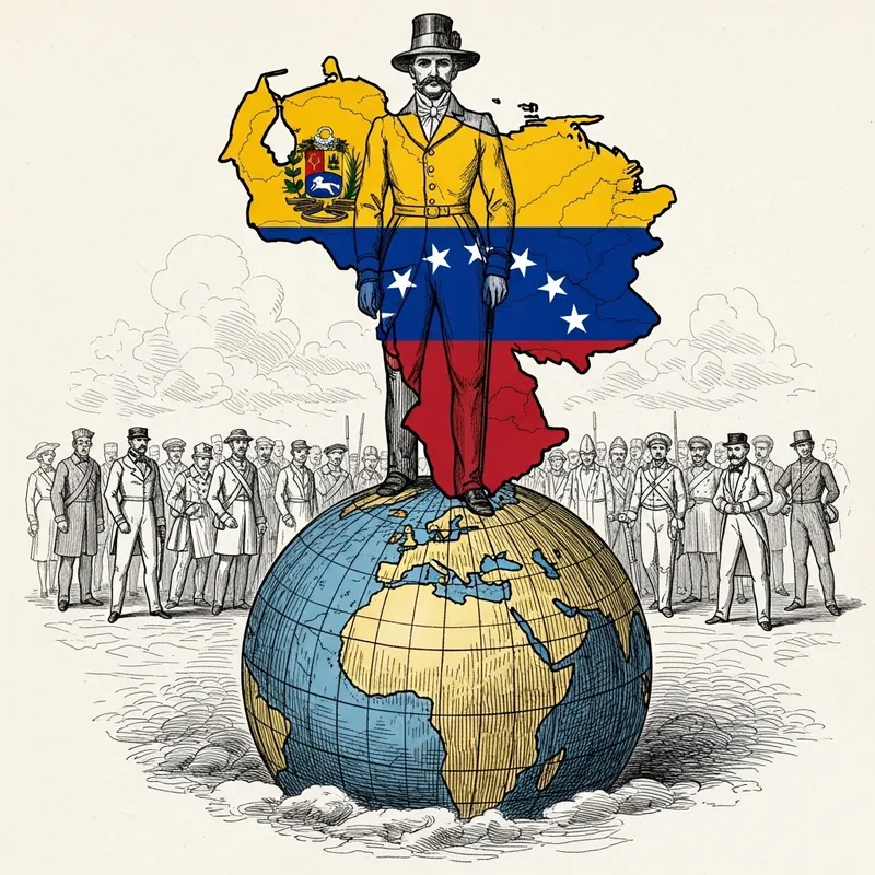 Venezuela: Dominance in Oil Production - 1860 Historical Depiction