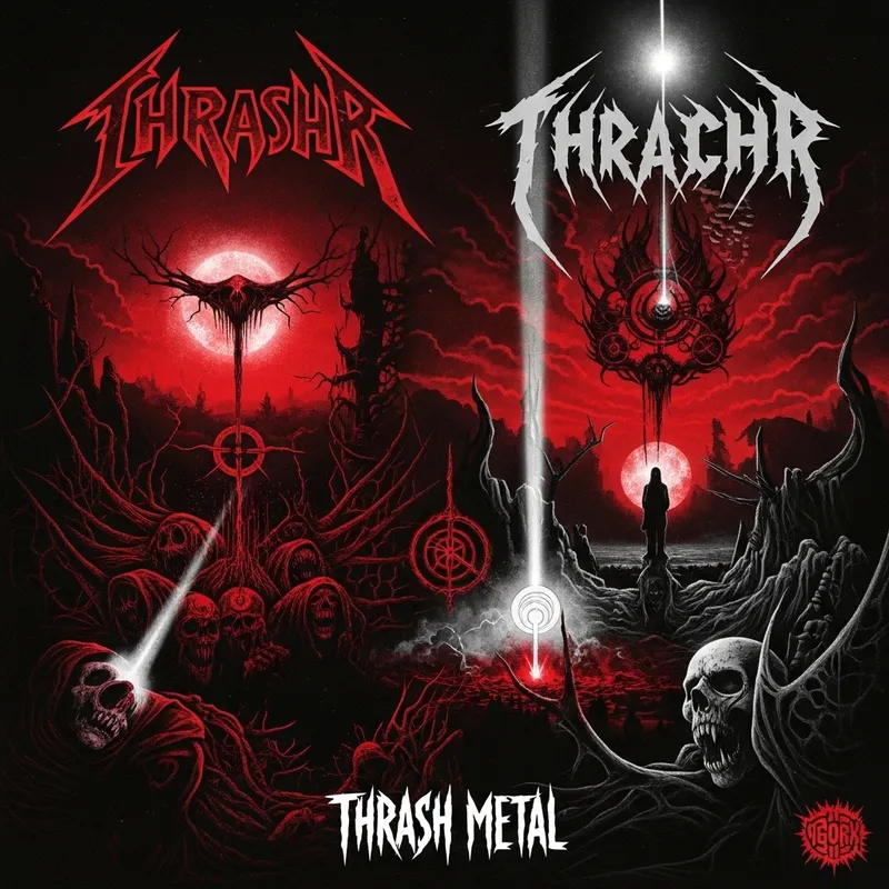 Eerie & Intense Slayer Inspired Album Cover Art | Dark, Apocalyptic Imagery