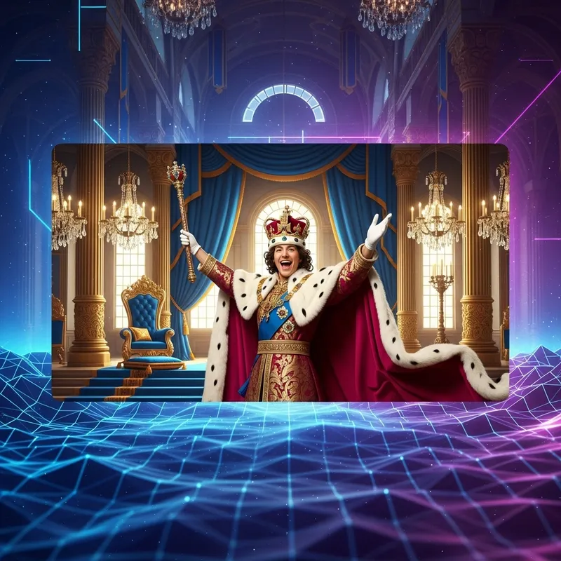 Royal Celebration | King in Opulent Background