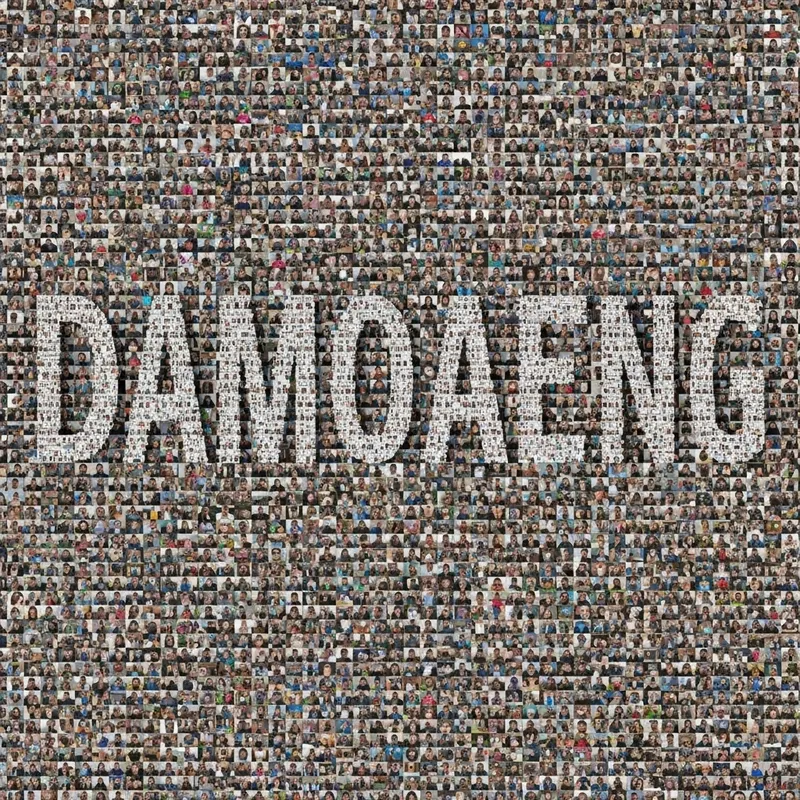 Mosaic Art of Damoaeng Featuring Community Members Mosaic Art of Damoaeng Featuring Community Members