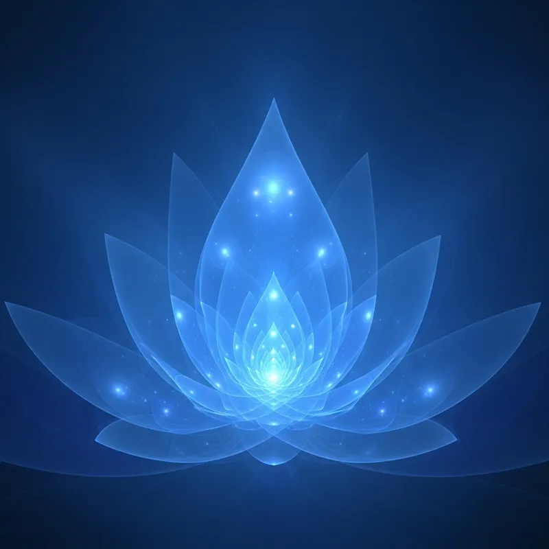 Blue Spiritual Awareness Graphic | Invitation Card Design