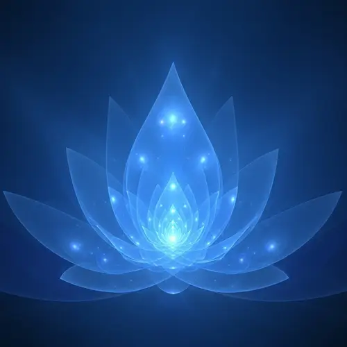 Spiritual Awareness in Blue | Invitation Card Visual