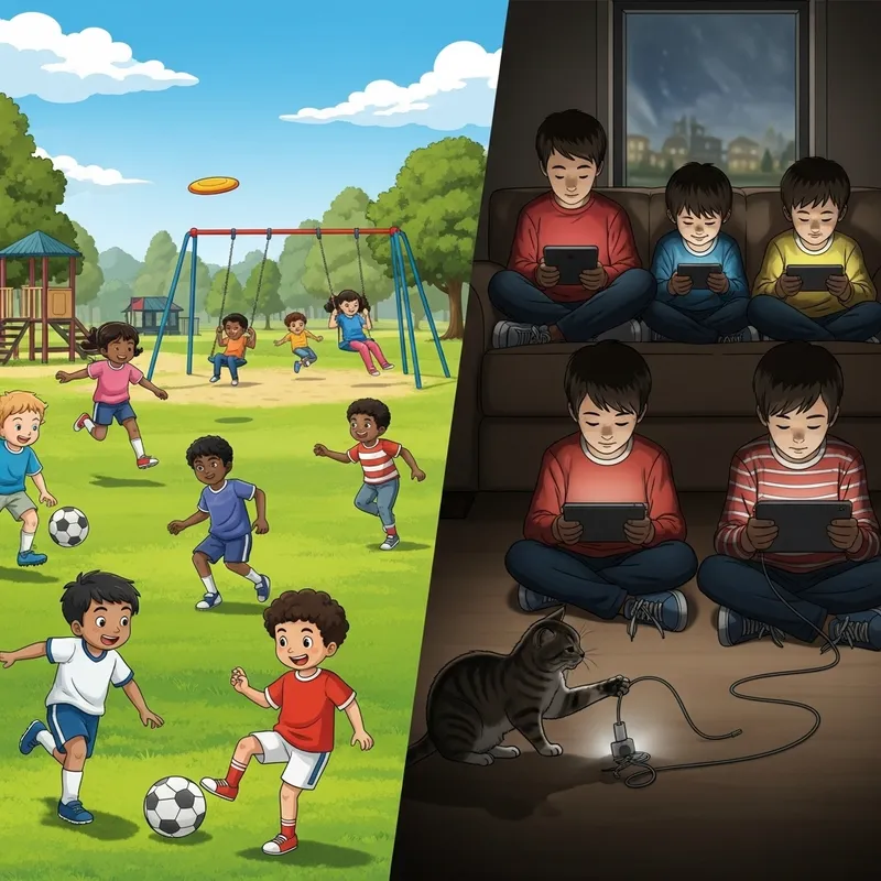 Importance of Outdoor Play vs Dangers of Mobile Addiction Importance of Outdoor Play vs Dangers of Mobile Addiction