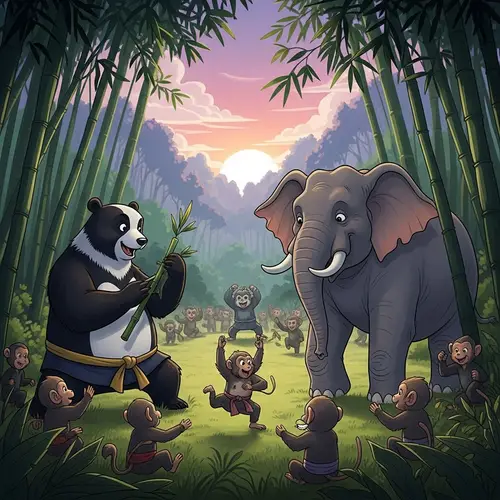 A Kung-Fu Adventure in the Wild | Po and Ellie in Bamboo Forest