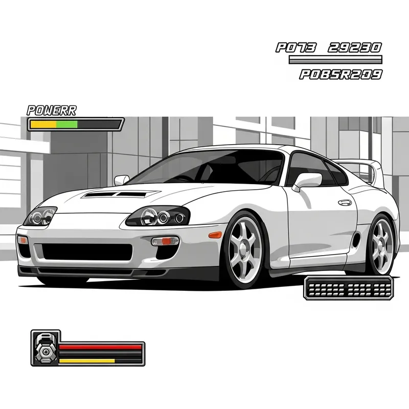 Toyota Supra with PS2-Inspired Graphics | Urban Street Scene Toyota Supra with PS2-Inspired Graphics | Urban Street Scene