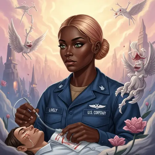 U.S. Navy Hospital Corpsman of Black Descent in Vintage Uniform | LIVELY