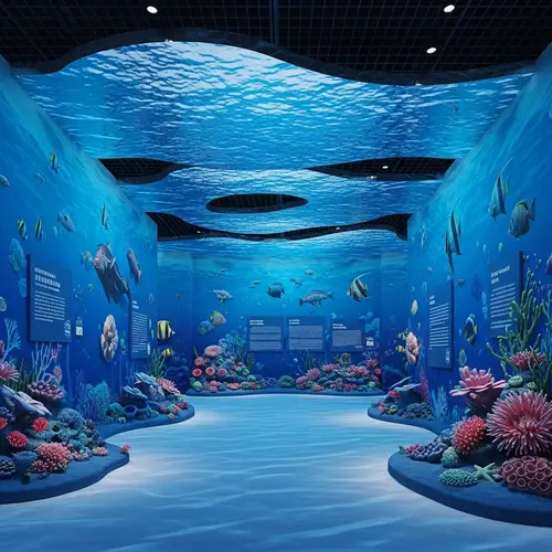 Oceanic Themed Exhibition Hall: Dive into an Underwater Adventure