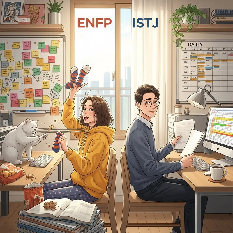 Laugh Out Loud with Korean Couple's Unbelievable Day Based on MBTI Differences