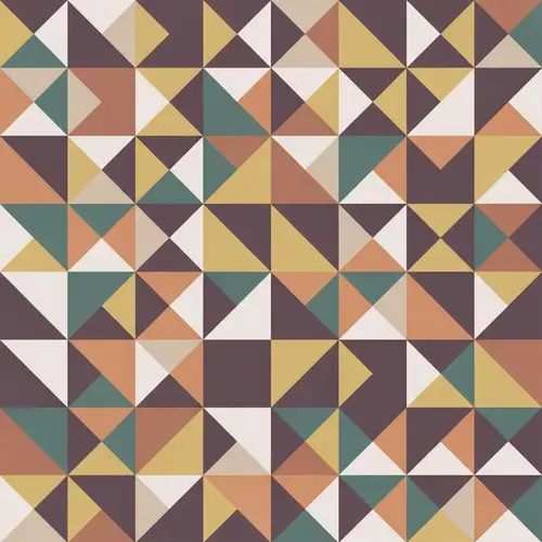 Geometric Tessellation Pattern with Interlocking Triangles