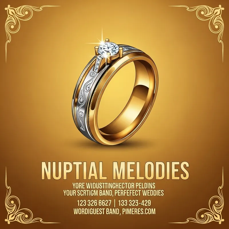 Elegant Wedding Band Flyer Design