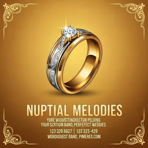 Nuptial Melodies - Wedding Band Flyer Design