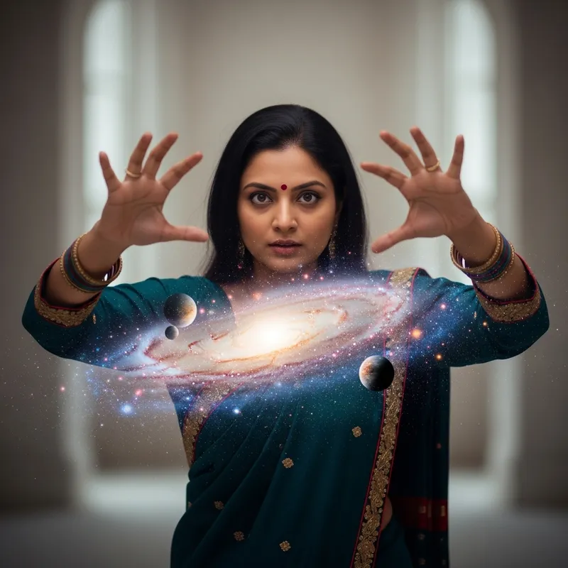 Creating Universe: Indian Woman's Dream Manifestation