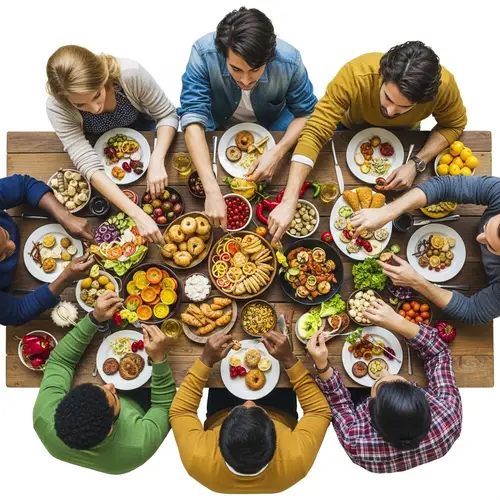 Global Food Diversity at Communal Table - Logo Design