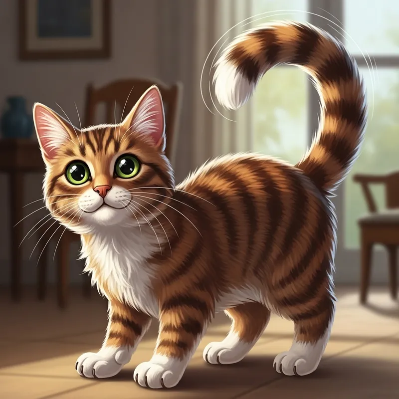 Cat Drawing: Beautiful Feline with Playful Expression