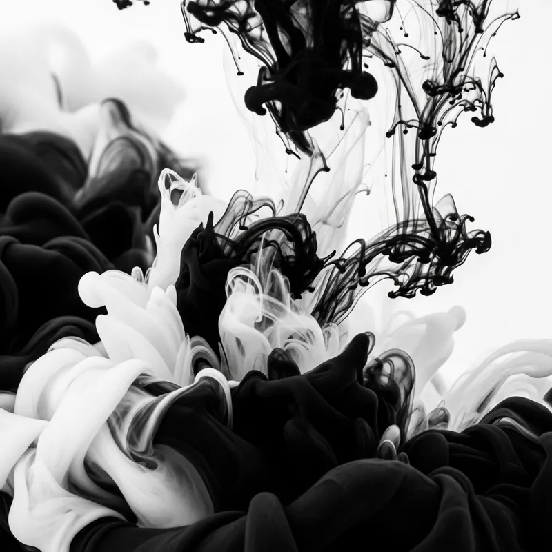 Liquid Black and White Wallpaper Designs