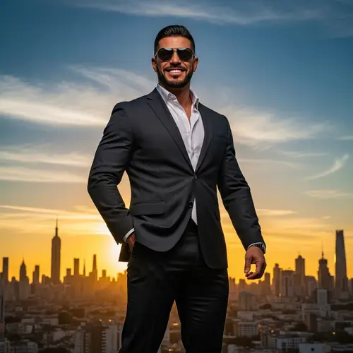 Vijay: The Iconic Actor in a Stylish Sunset Shot