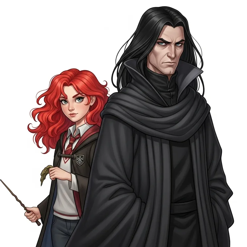 Ginny Weasley and Severus Snape Fantasy Artwork