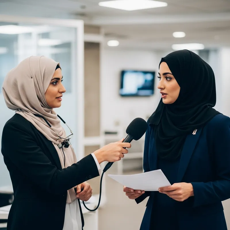 Empowering Female Representation: Hijabi Dentist Interviews Hijabi News Anchor
