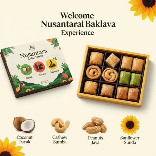 Nusantara-Inspired Baklava Assortment: Unity in Diversity