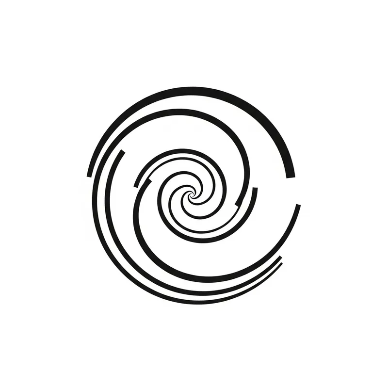 Elegant Black Spiral | Dreamcast-Inspired Design