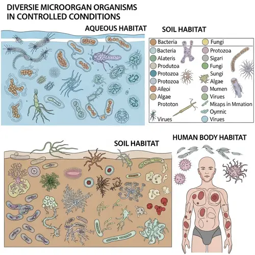 Microscopic Organisms Diagram - EnviroMicro World