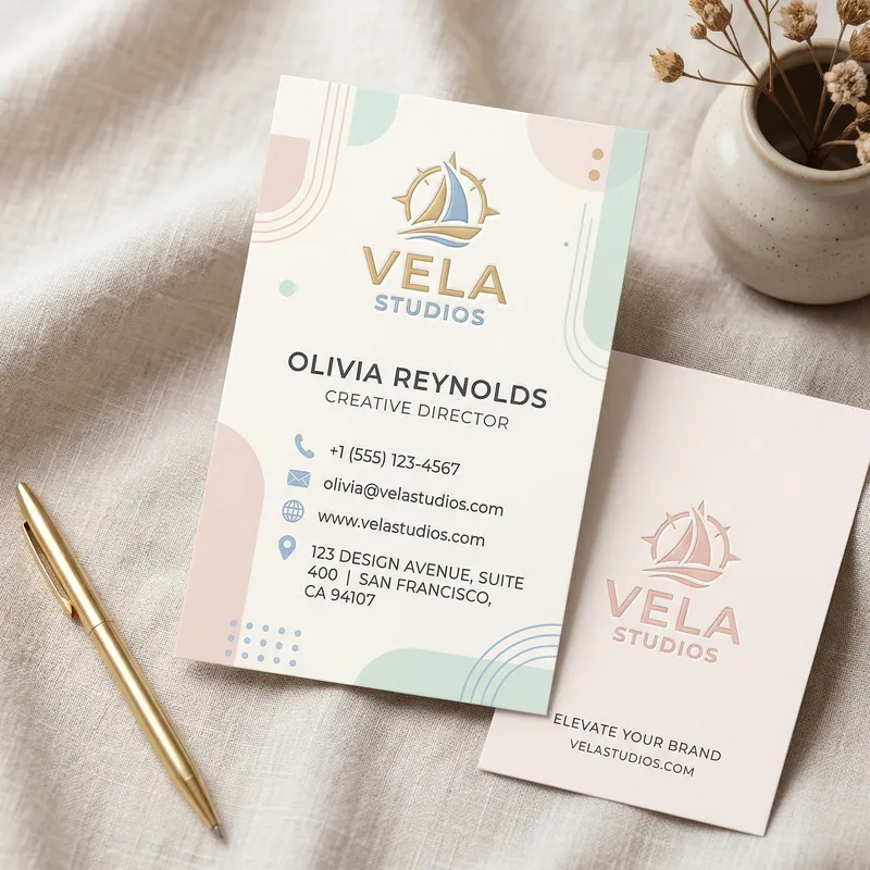 Elegant Minimalist Business Card Design