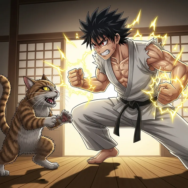 Cat Fighting Goku Preview: Epic Clash