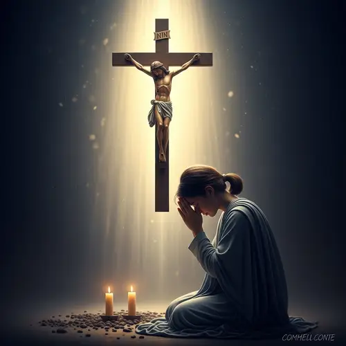 Power of Faith: Miraculous Prayer Answered - Symbolizing Hope & Relief