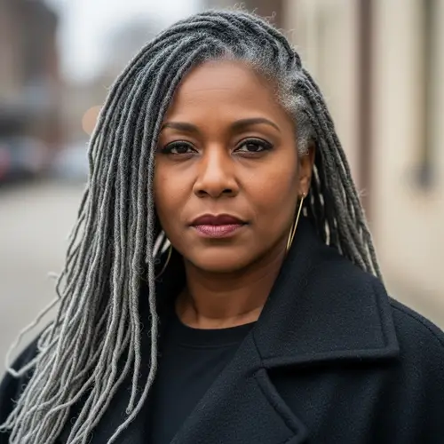 Empowering Black Woman in 40s with Striking Locs