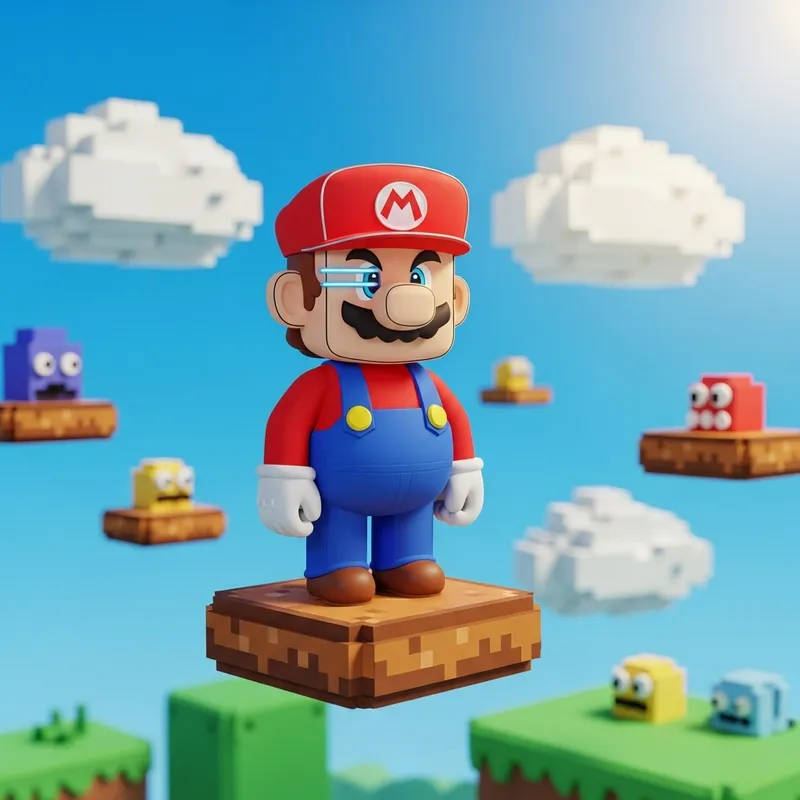 Modern Minimalist MarioBet Character Design